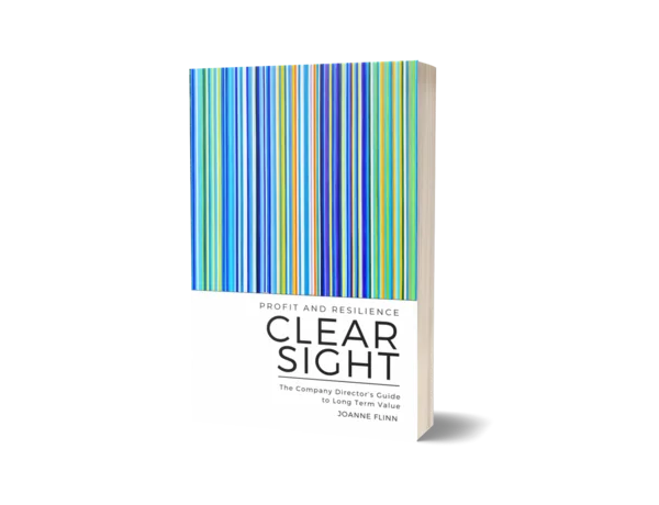 ClearSight™ — Profit and Resilience: The Company Director's Guide to Long Term Value by Joanne Flinn, 3D book cover
